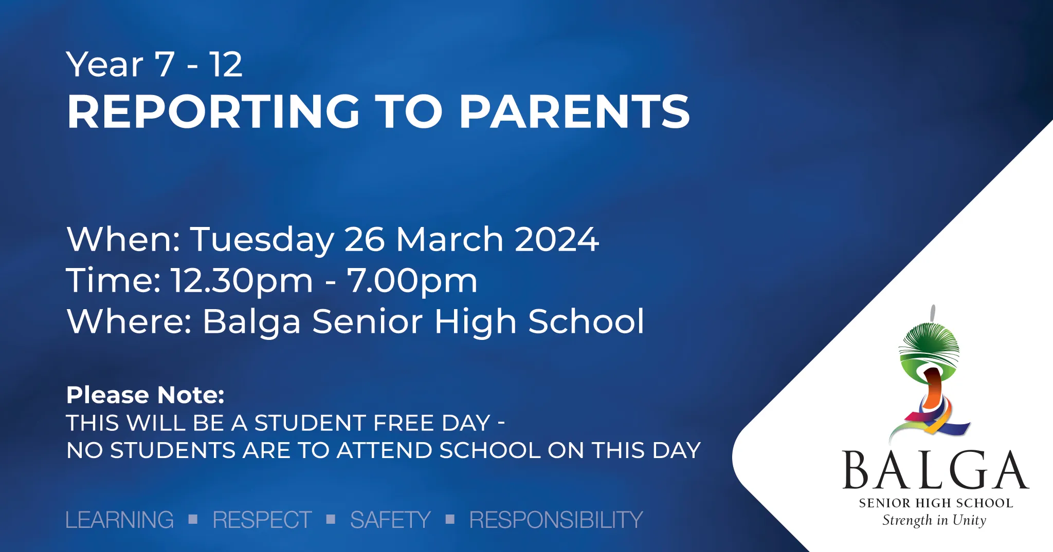 Reporting to Parents - March 2024